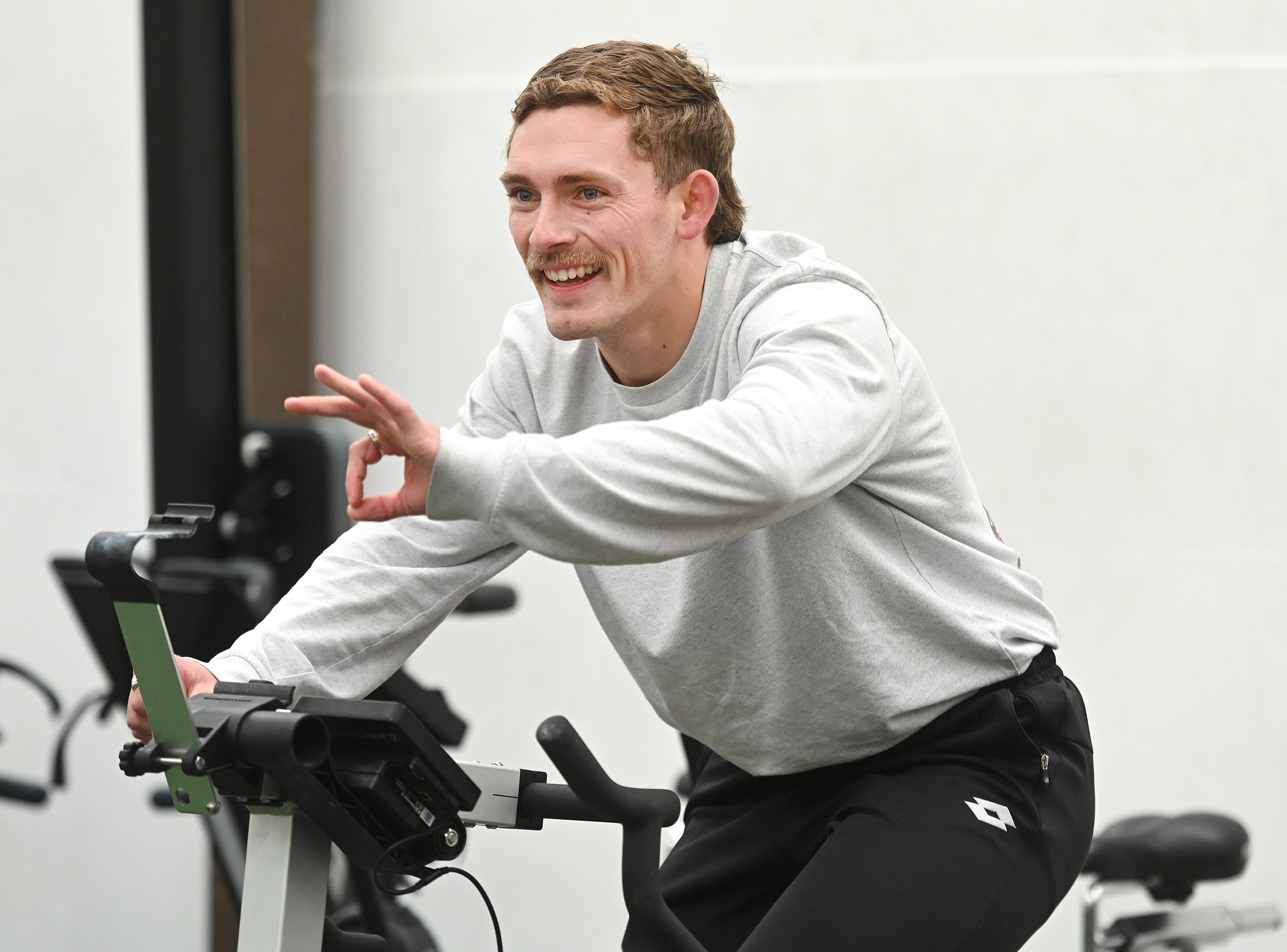 Scott Casey-Wooldridge builds stamina during training for his 168km ultra-marathon row, ski,...