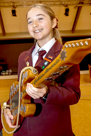 It was straight back to school for Cleo Fitzgerald after winning the junior vocal solo and junior...