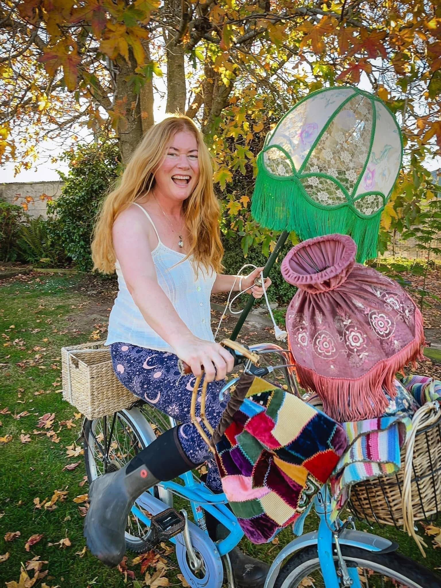 At one point, Anna Easton had 52 lamps, all of which were in use in her house. The green floor...