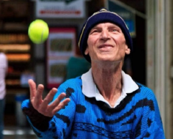 Michael Wahrlich, known in Wellington as Mike the Juggler. Photo: Supplied