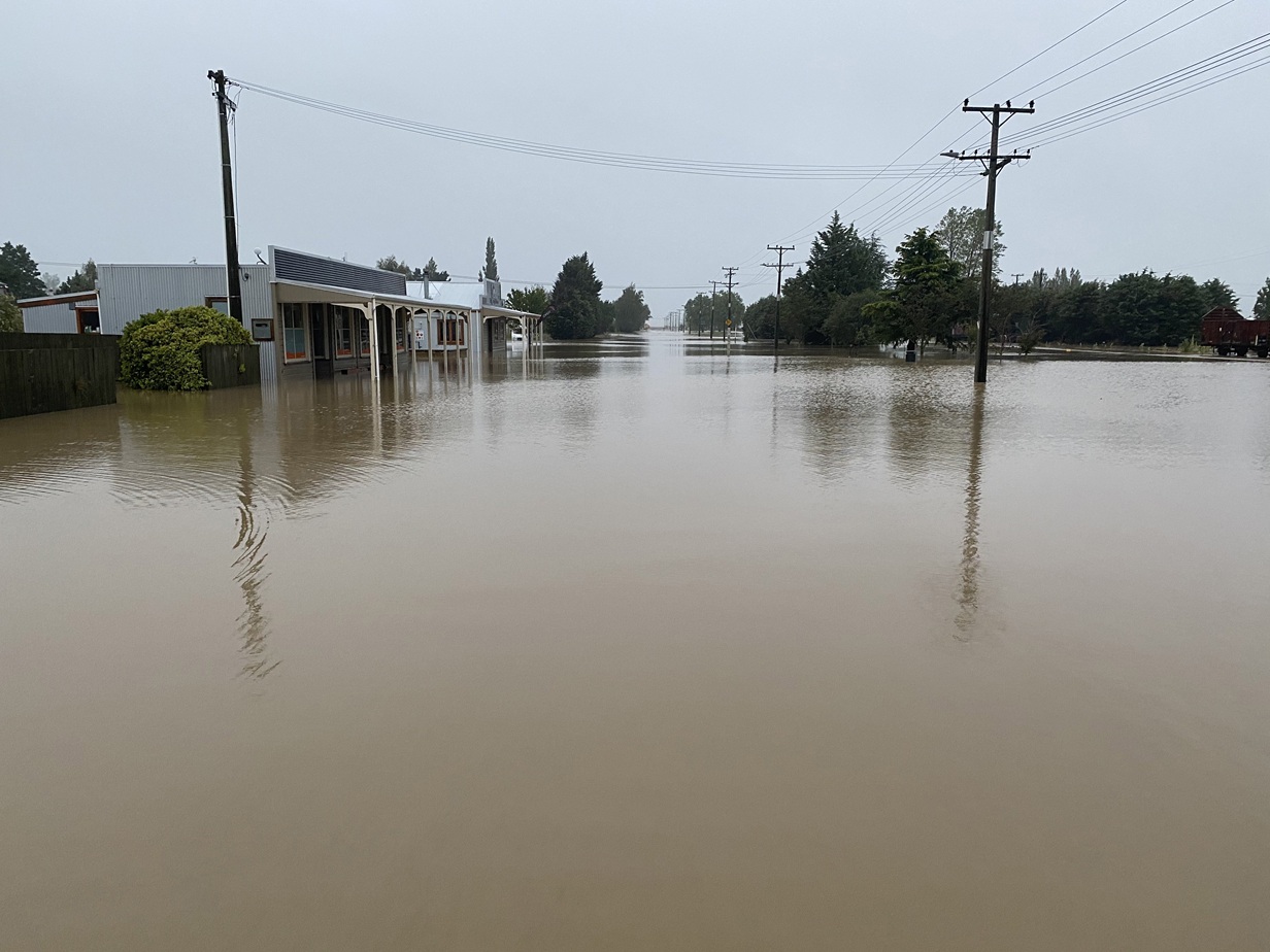 Flooding in Middlemarch in early 2021. File photo