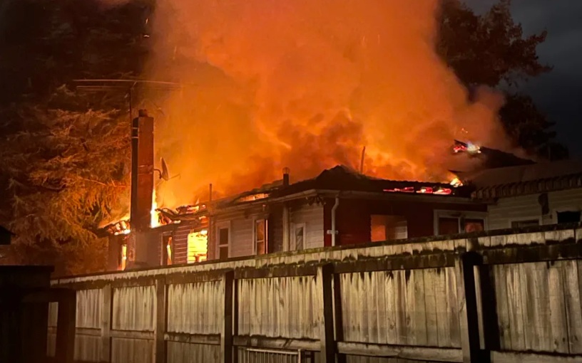 Emergency services were called to Tararua St just before 2.30am on Tuesday and found the home...