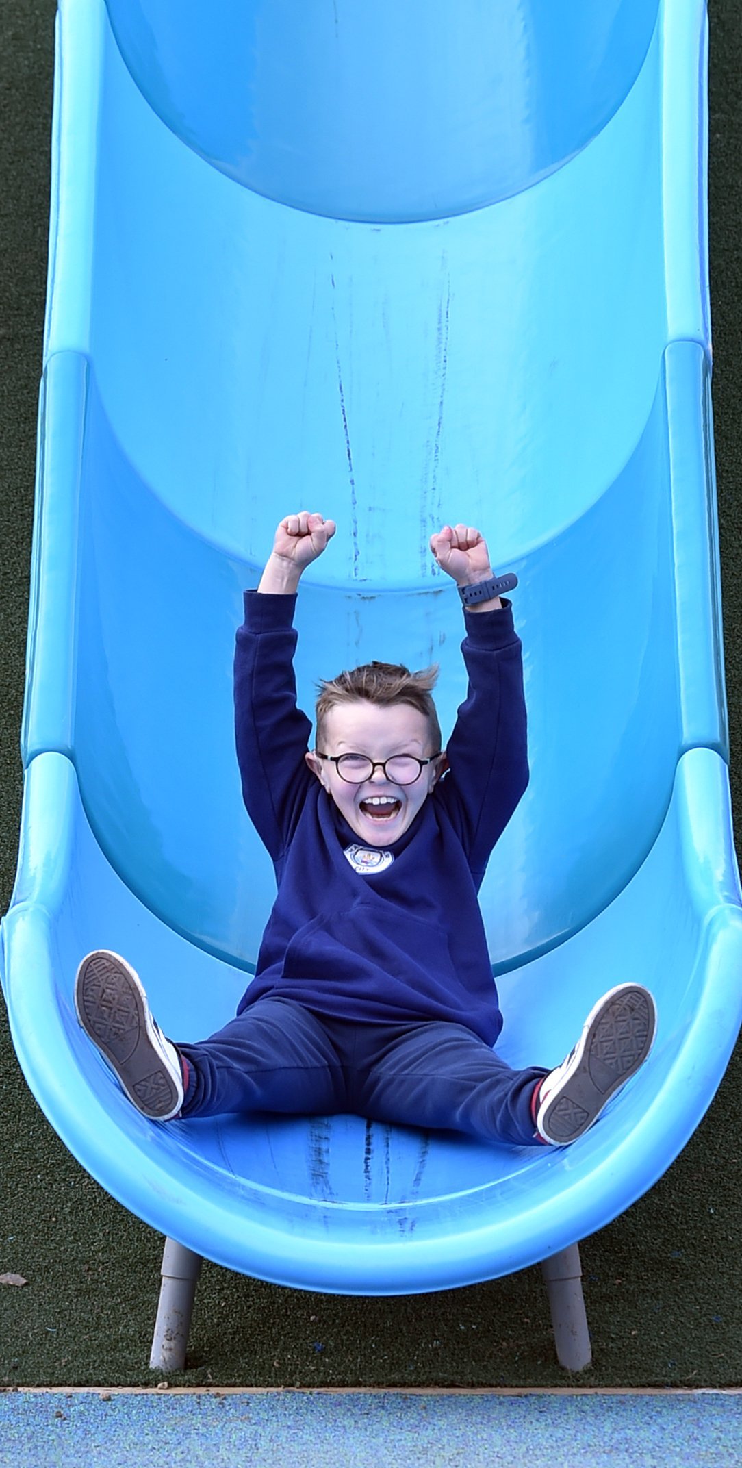 St Clair School pupil Gus Moran gives the Dunedin City Council’s newly refurbished St Clair Park,...