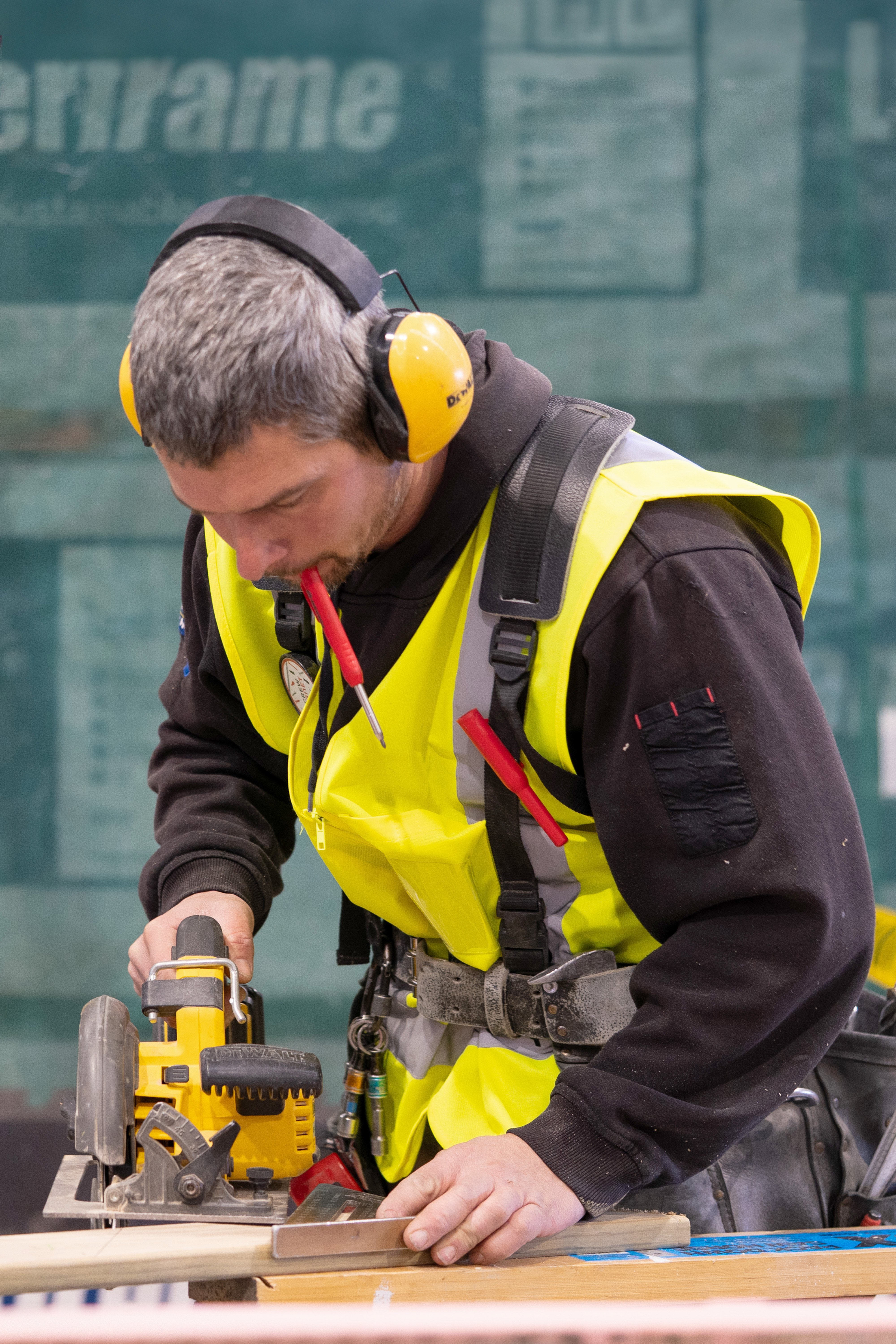 Ben Harris, of Wanaka, takes part in the Southern Apprentice of the Year practical challenge...