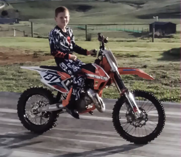 Ryder Ferregel, who drowned in the Clarks Beach boating tragedy, was a talented motocross rider....