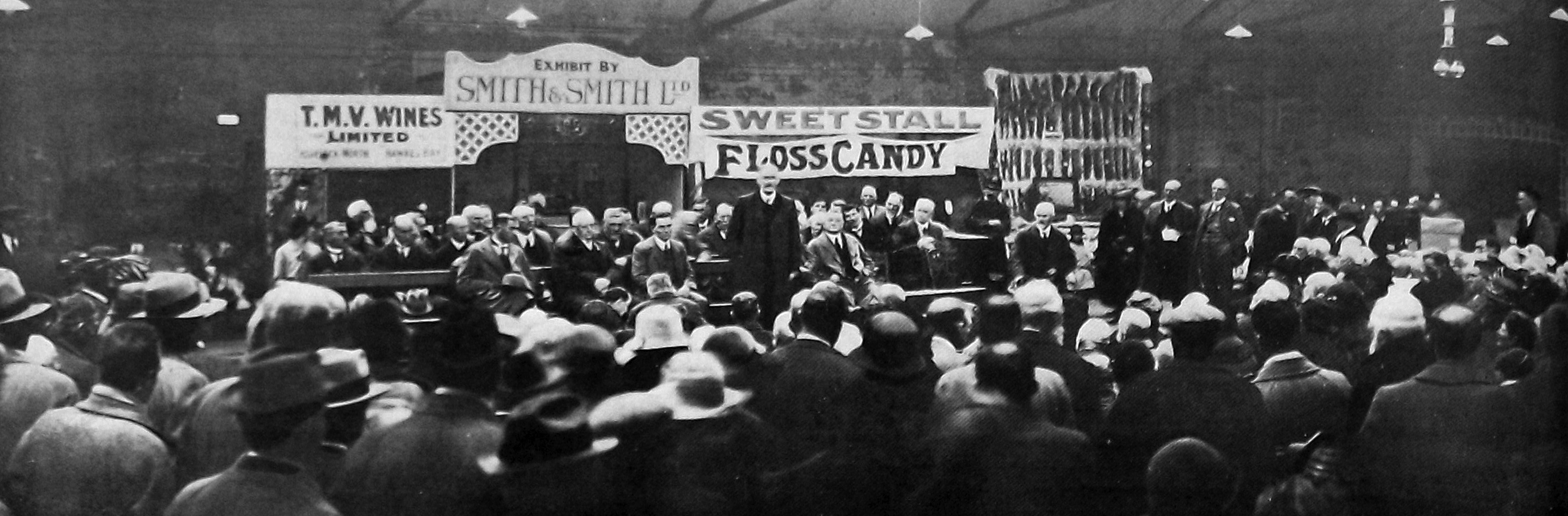 Hon William Nosworthy opens the Otago A and P Society’s 1925 Winter Show in Dunedin. — Otago...