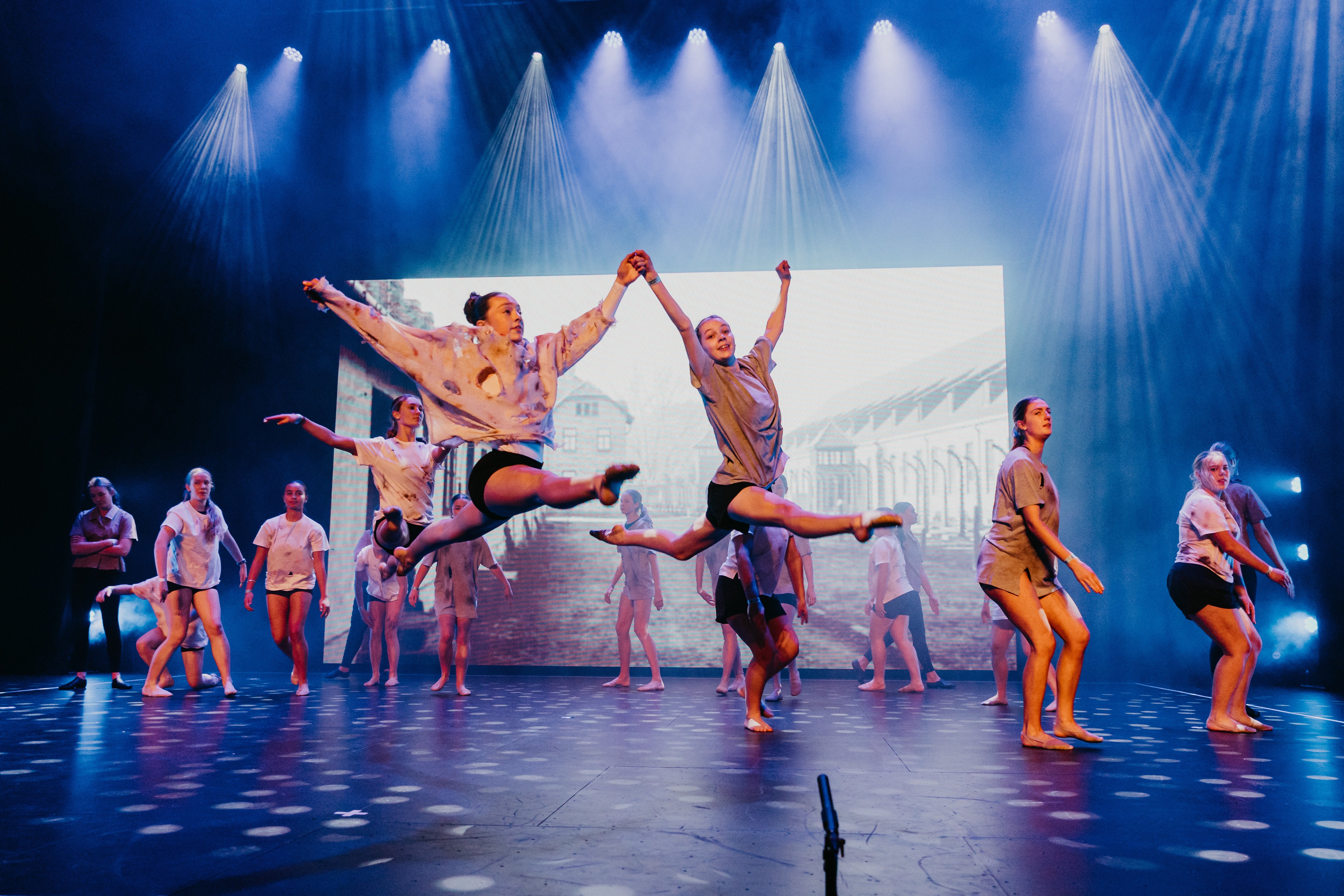 Southland Girls High School perform on the Civic Theatre stage in Invercargill for Showquest...
