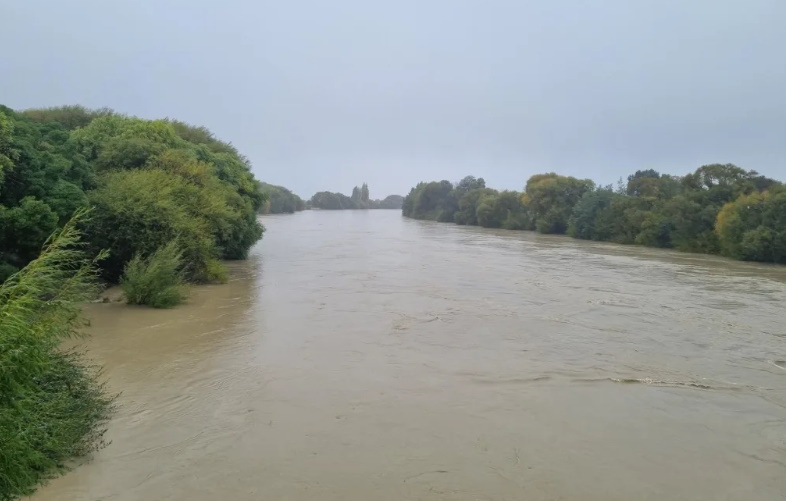 Flooding at Spring Creek last year. Photo: Samantha Gee / RNZ