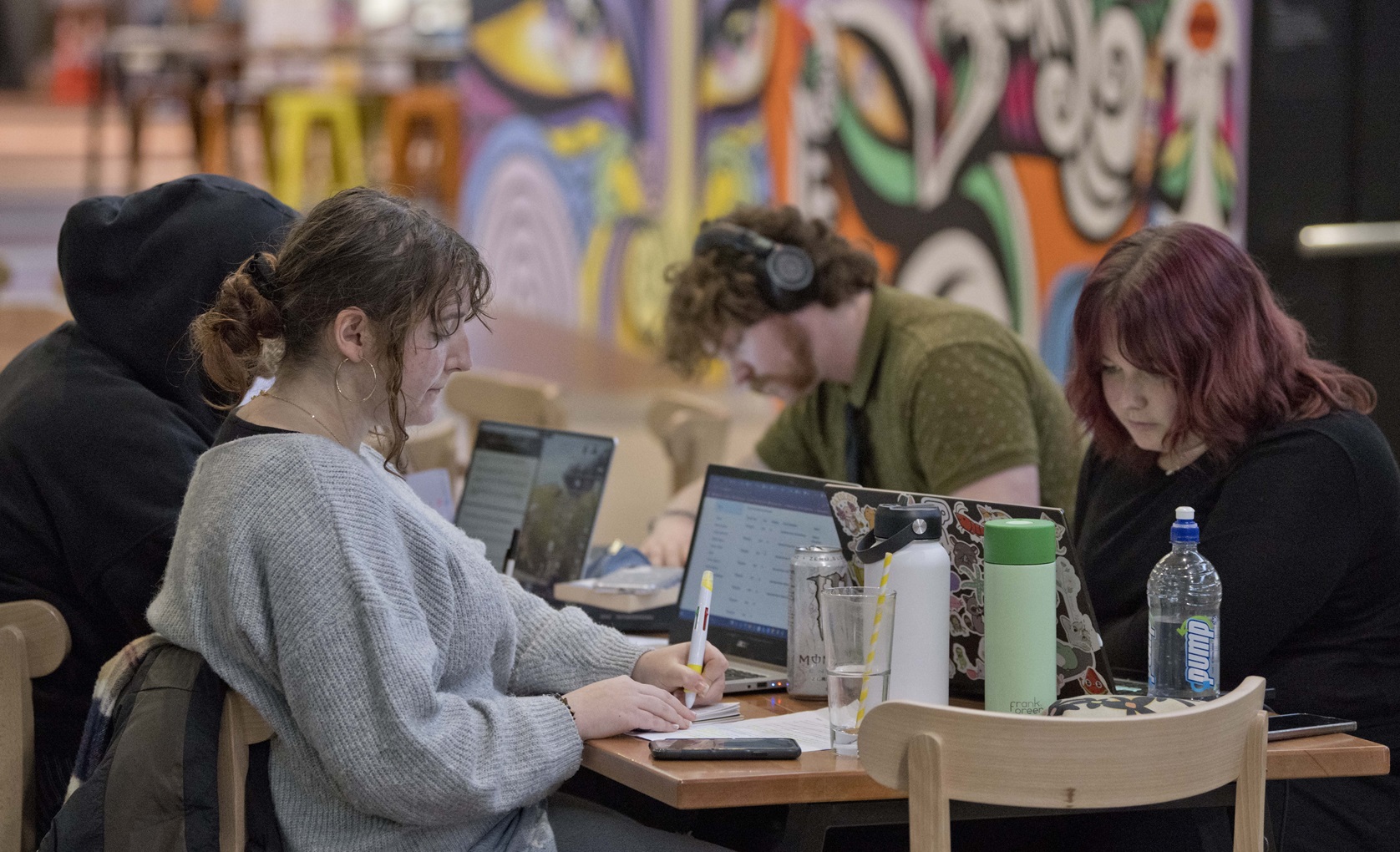 University of Otago second-year classics students (from left) Isabelle O’Sullivan, Bianca Bright,...