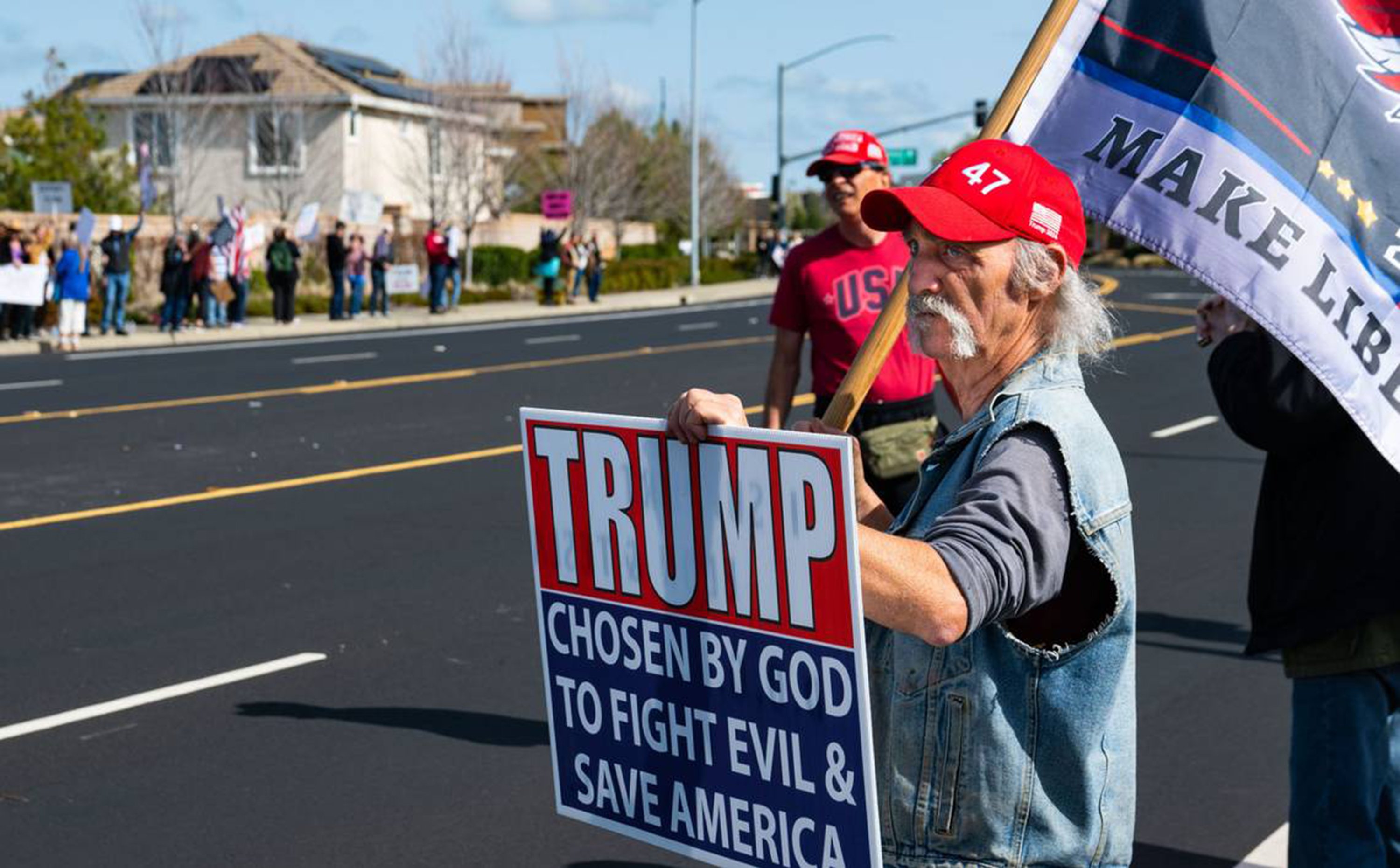 A protester in the United States. PHOTO: REUTERS