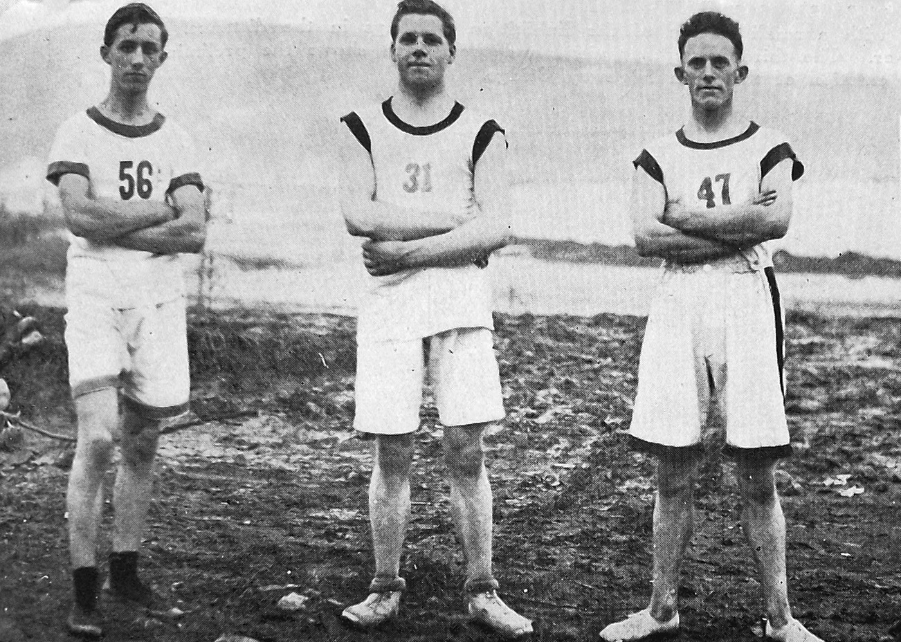 The Port Chalmers to Dunedin road race  handicap winners (from left)  R.M. Stevens 1, C.R....