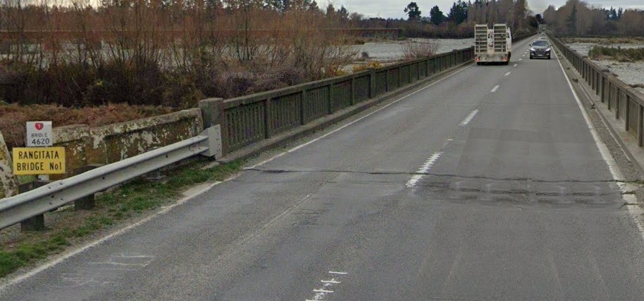 The side panels are being repaired on the Rangitata river bridge. Photo: Supplied
