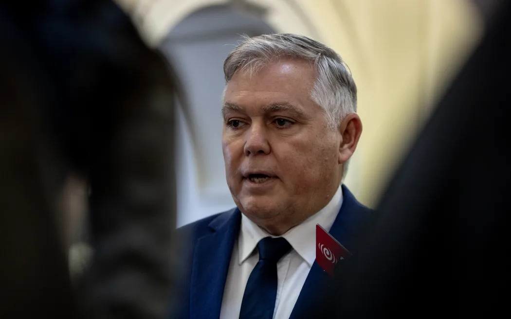 Minister for Emergency Management Mark Mitchell. Photo: RNZ/Mark Papalii