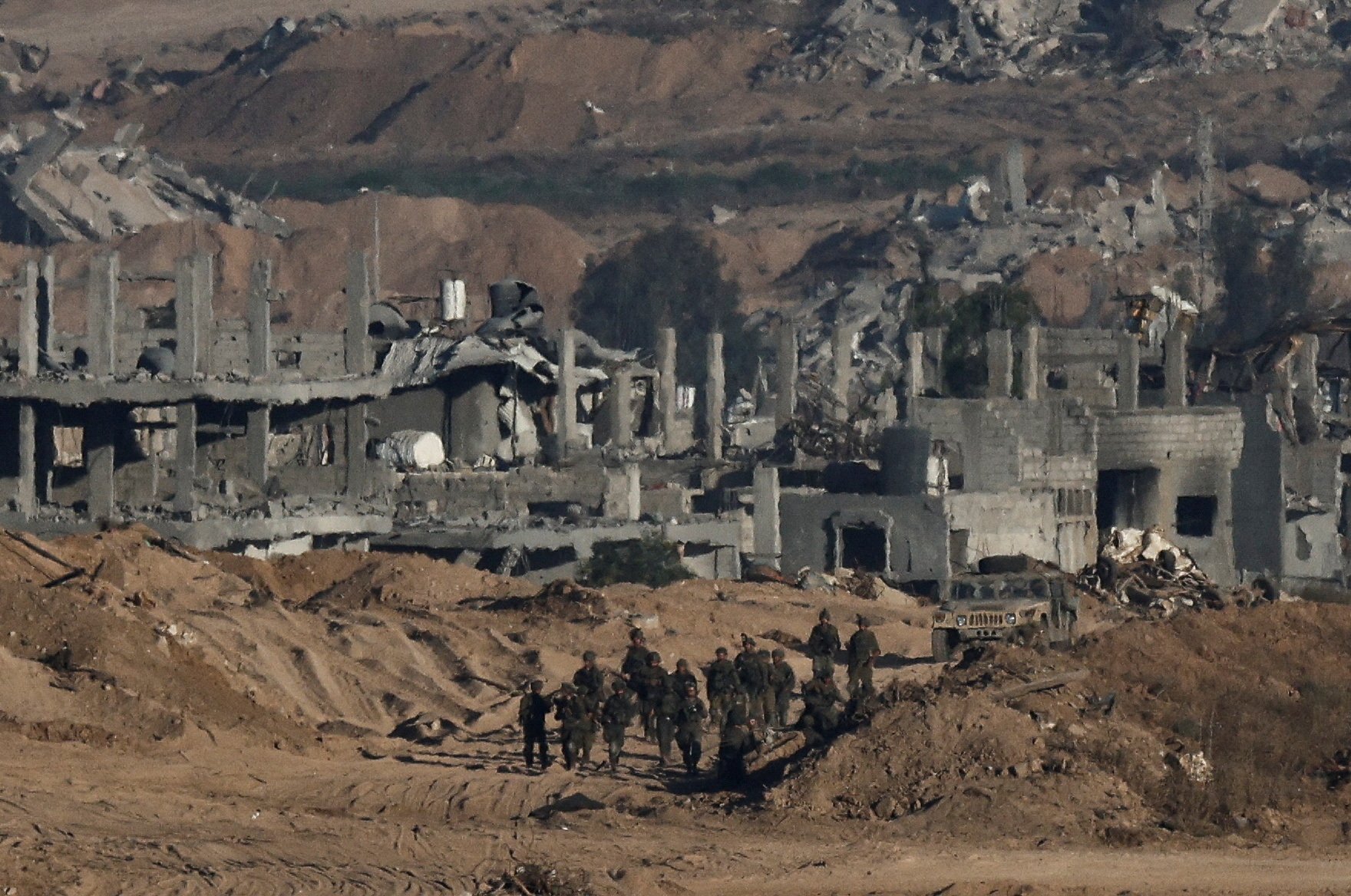 Israeli troops in Gaza. PHOTO: REUTERS