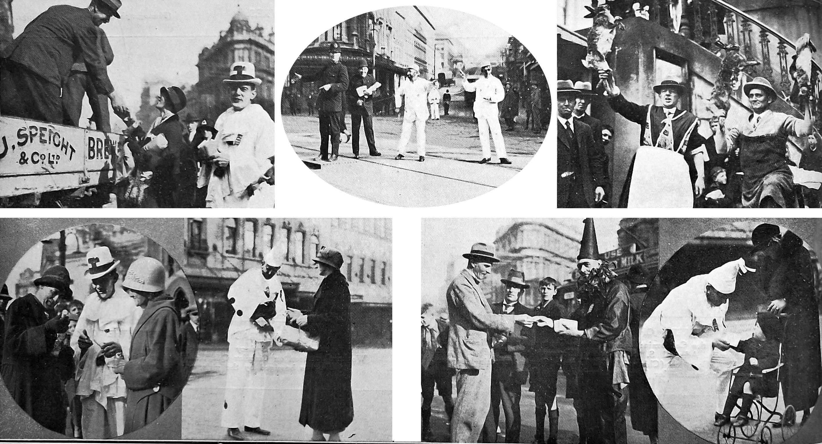 The Commercial Travellers’ Club’s annual charity ‘‘bag day’’ on Dunedin streets. — Otago Witness,...