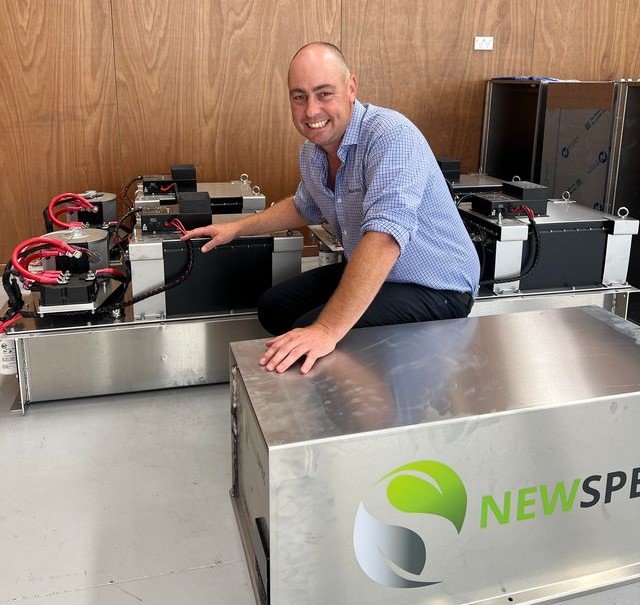 Newspec founder Jeff Naish has developed a battery-powered power take-off (PTO) pumping system...