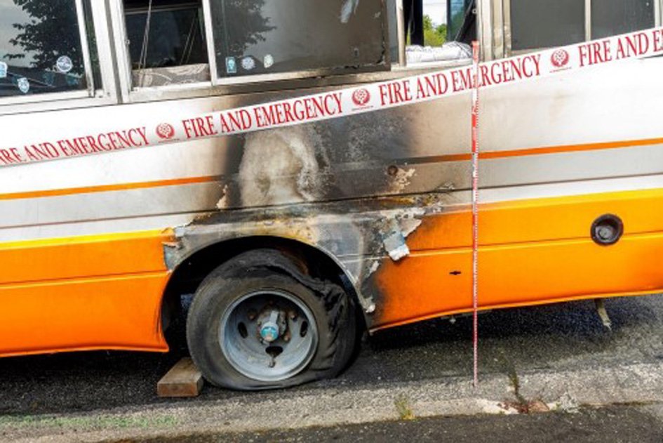 The house bus front and driver’s side. PHOTO: NZ POLICE