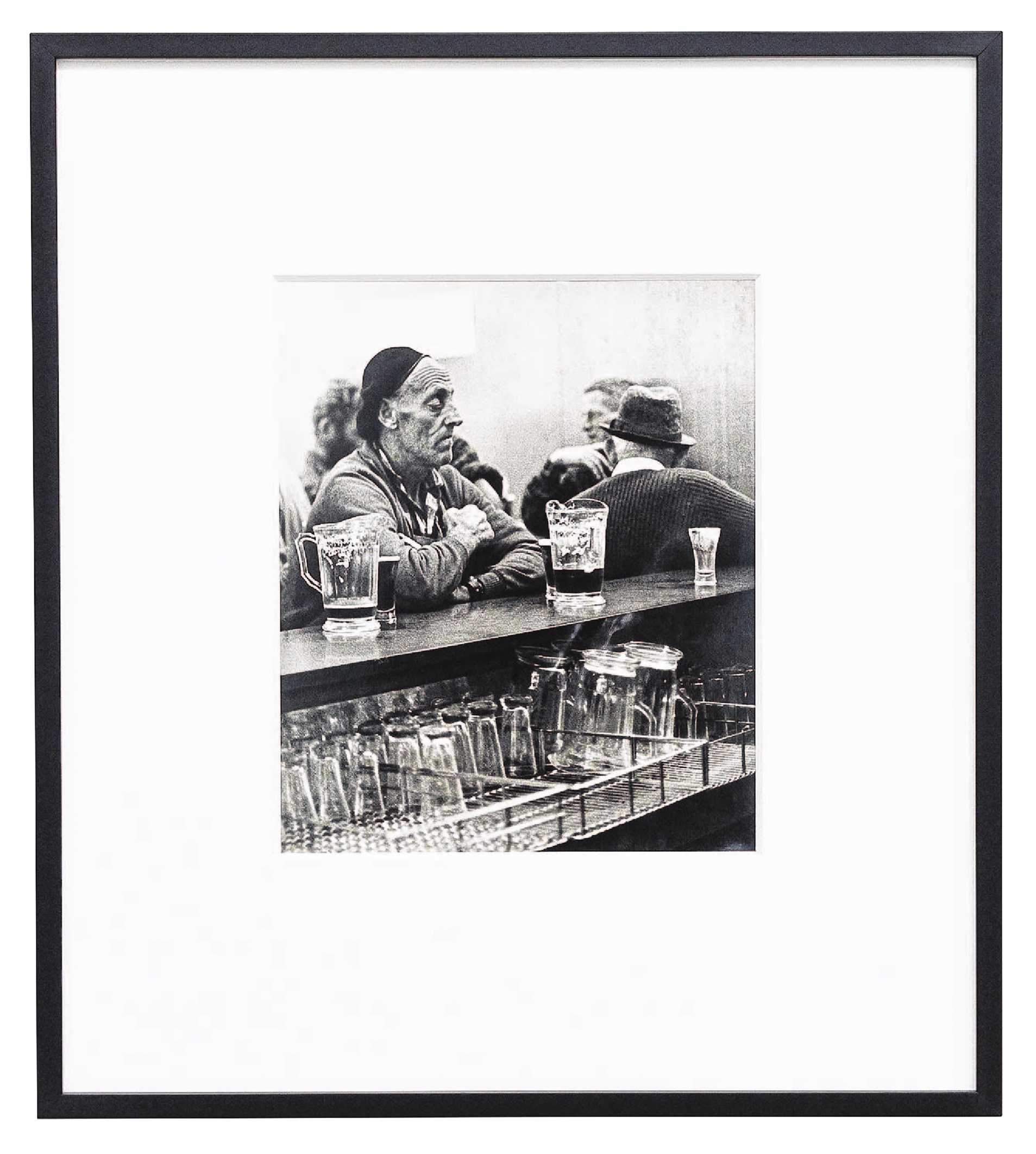 Pub scene, Stewart Island, 1967. Vintage silver gelatin print.