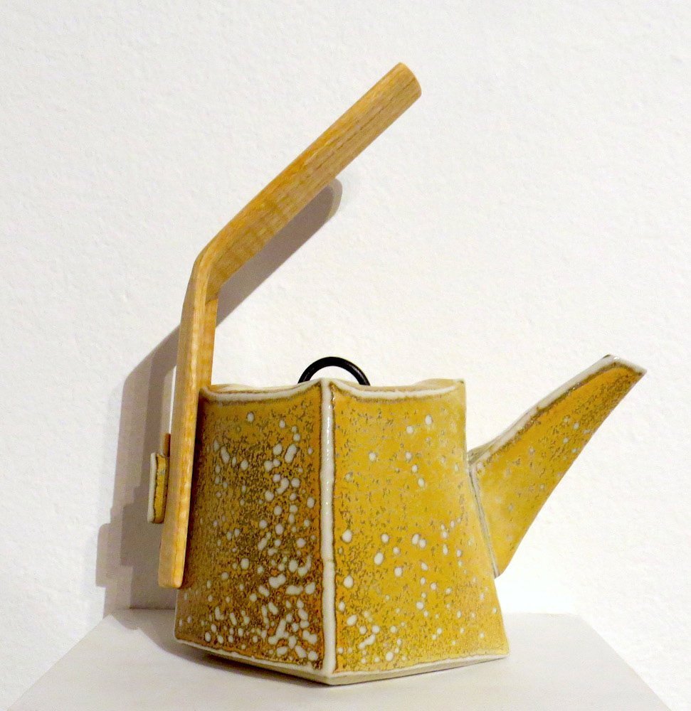 Salt-glazed teapot, by Chris Weaver.