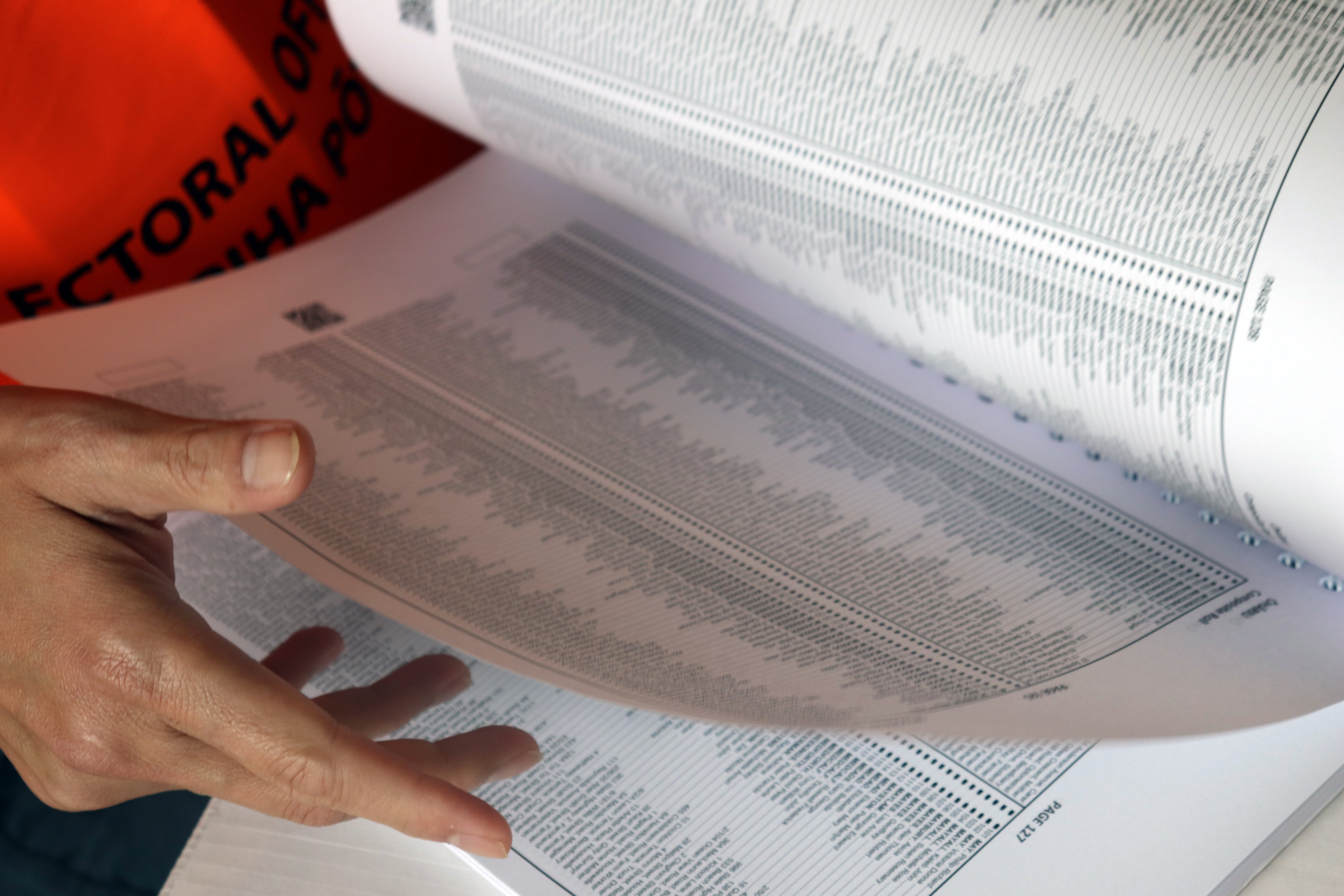 The electoral roll. PHOTO: ELECTORAL COMMISSION

