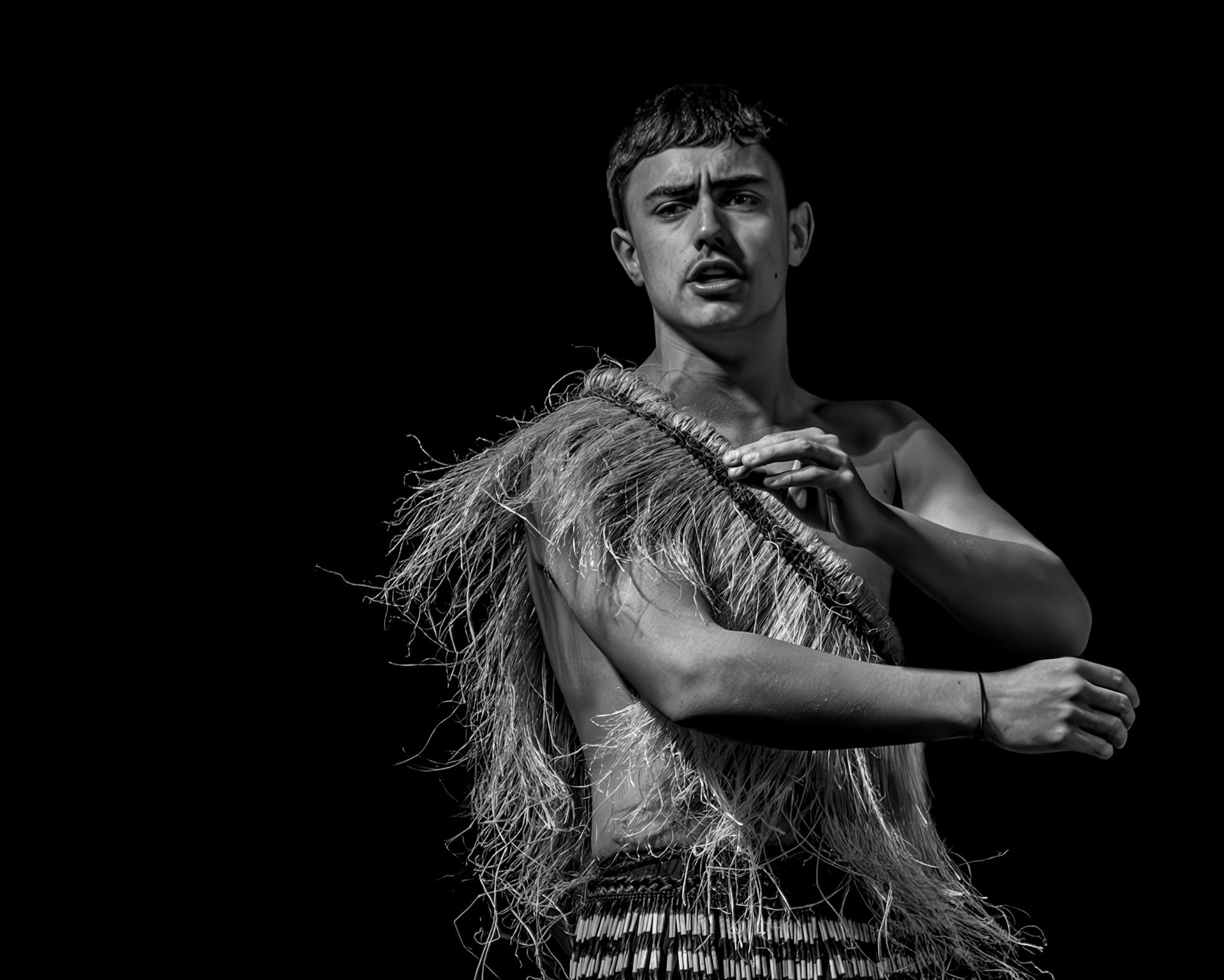 Bob Smith’s photo of Boston George Setefano, 17, performing kapa haka at last year’s Matariki...
