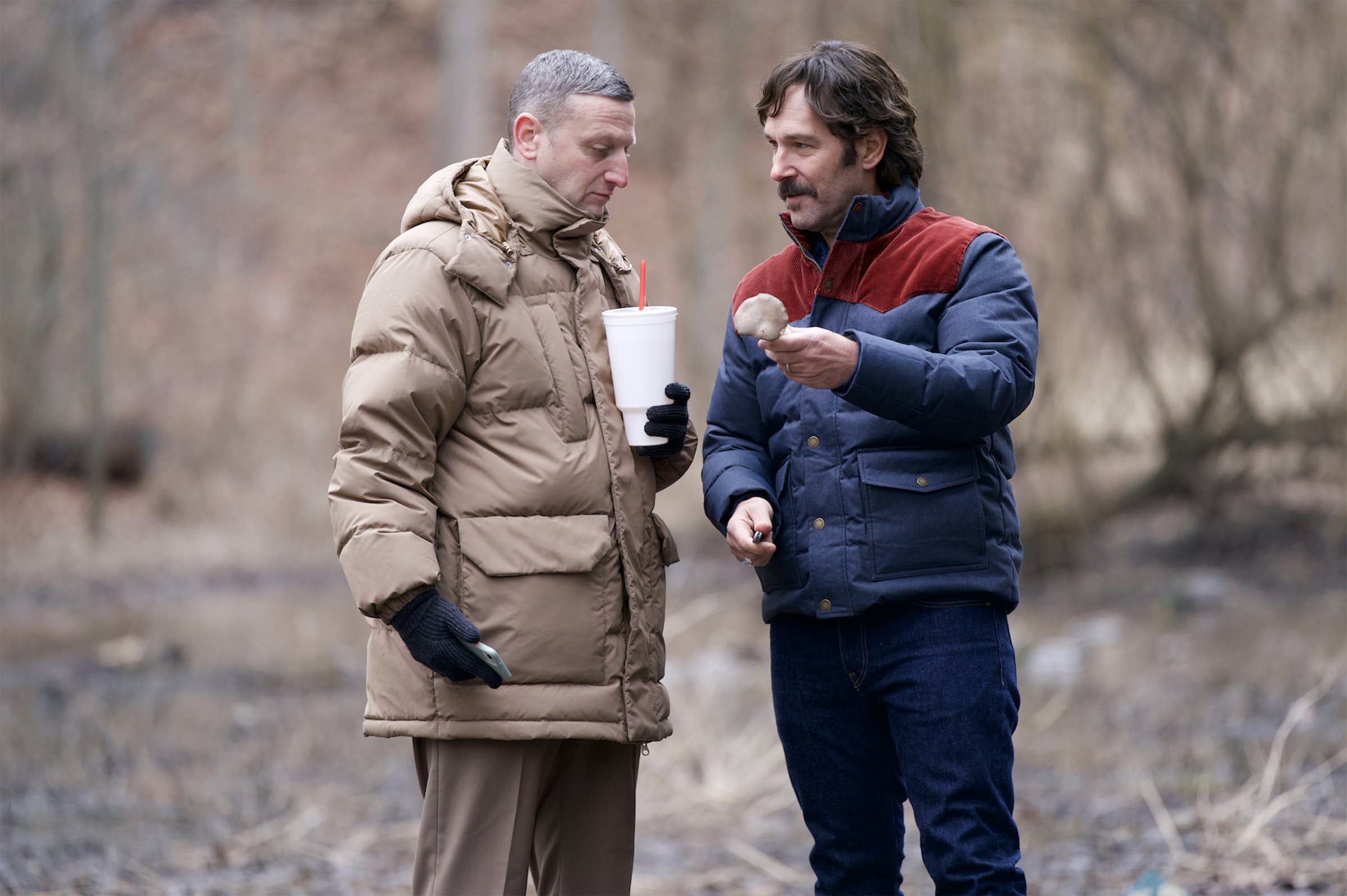 Tim Robinson, left, and Paul Rudd in the movie Friendship. Photo: A24/TNS