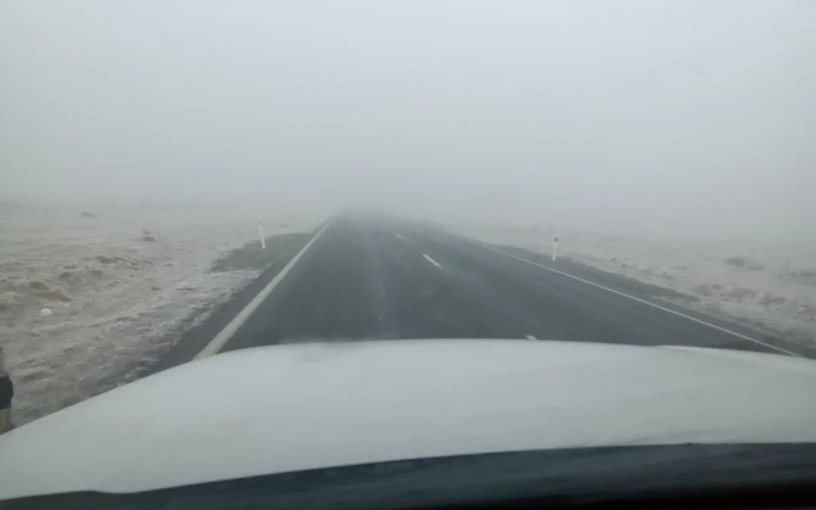Fog on State Highway 8 presents a risk for motorists, NZTA says. Photo: Supplied / NZTA