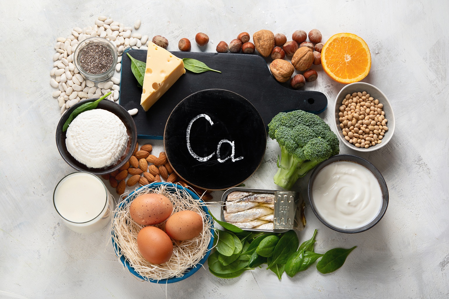 Calcium-rich foods are good for your health.