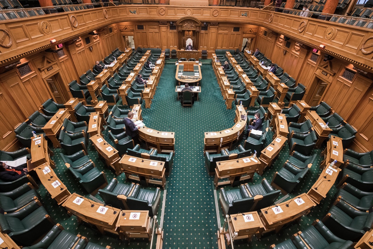 Parliament’s debating chamber. Photo: Getty Images