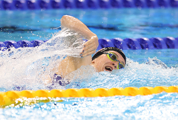 Erika Fairweather competing in Singapore. Photo: Getty Images 