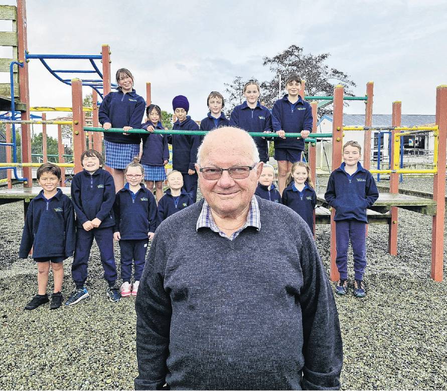 Acting principal Bob Norrish closed the door on a 55-year teaching career last Friday. Photo:...