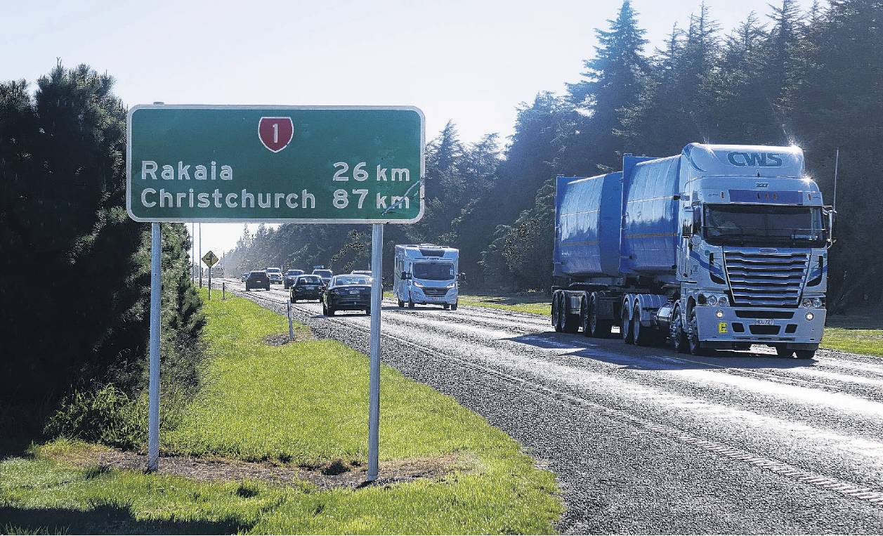 State Highway 1 north of Ashburton needs four-laning, says the organiser of a petition. PHOTO: FILE