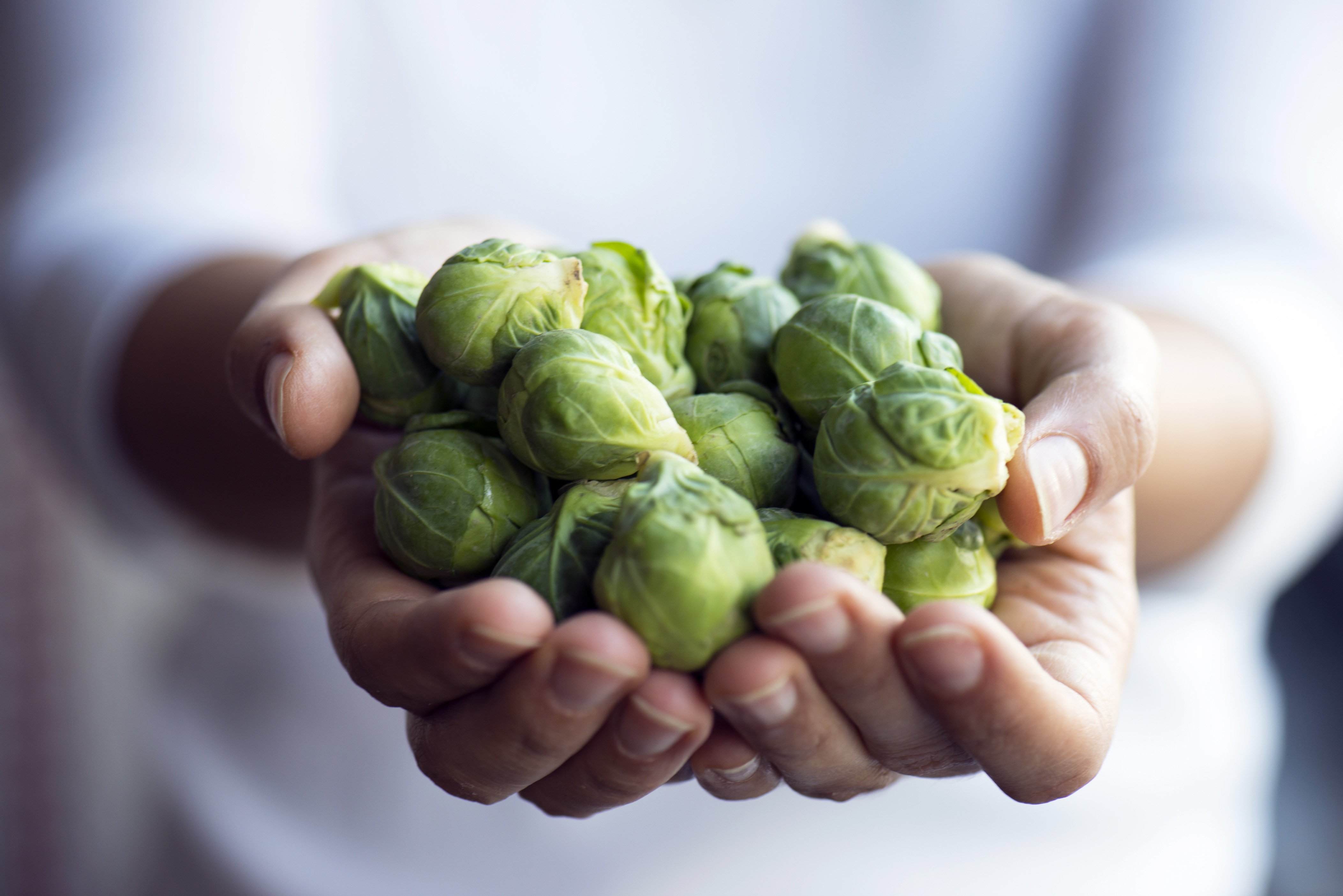 A handful of Brussels sprouts. PHOTO: GETTY IMAGES