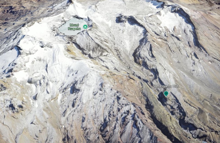 Whangaehu Hut, as pictured on Google Earth. Photo: Supplied