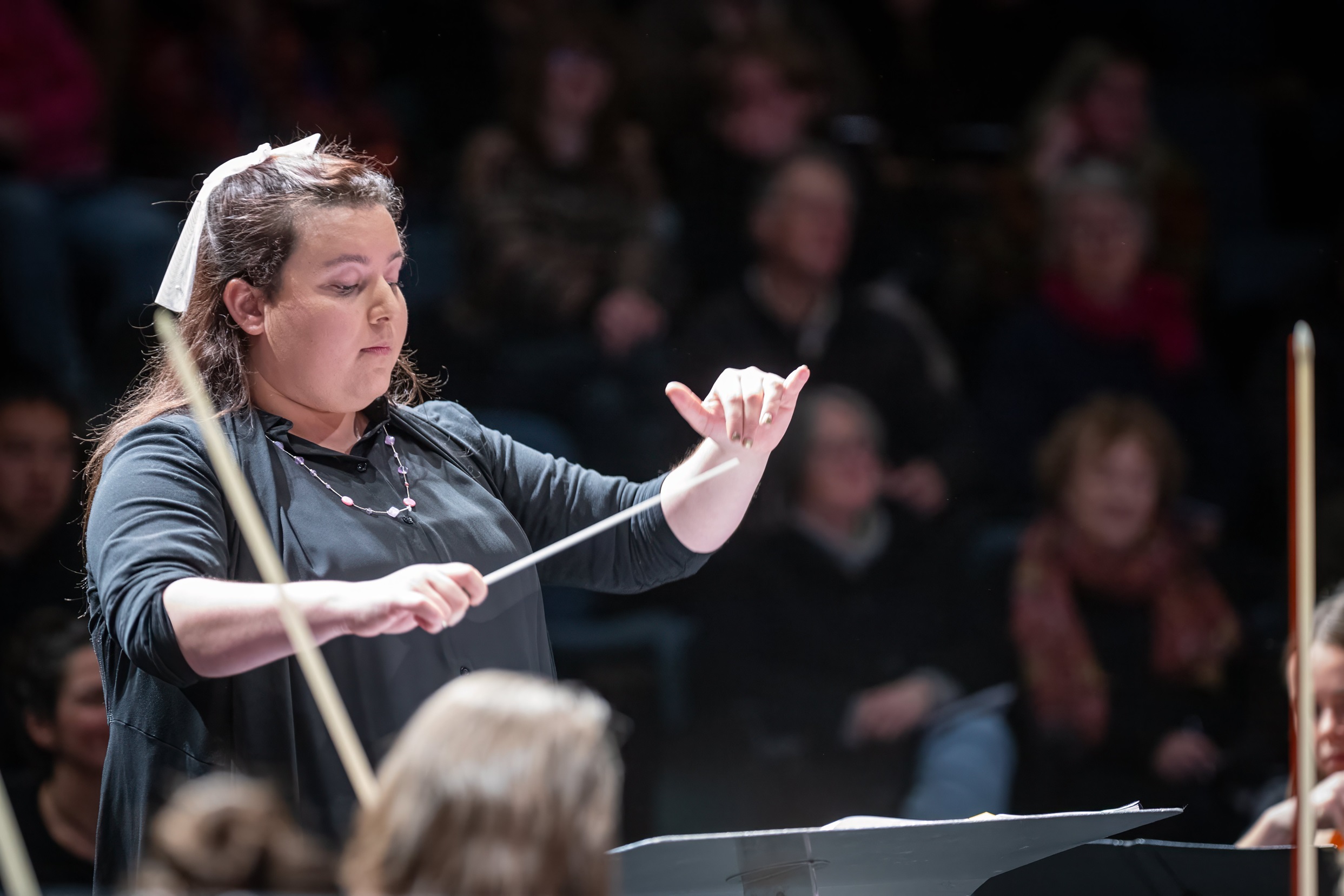 Natasha Manowitz conducts the children’s choir she co-founded. Photo: Andrew MacKay