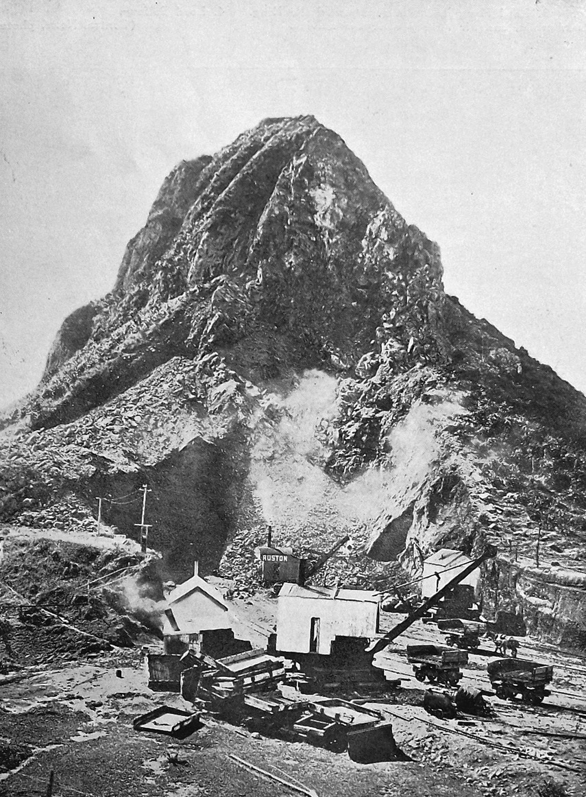 The rock of Paritutu, a volcanic remnant on New Plymouth's waterfront, where Taranaki Herald...