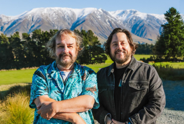 Sir Peter Jackson and Colossal Biosciences CEO Ben Lamm. Photo: Supplied/Colossal Biosciences