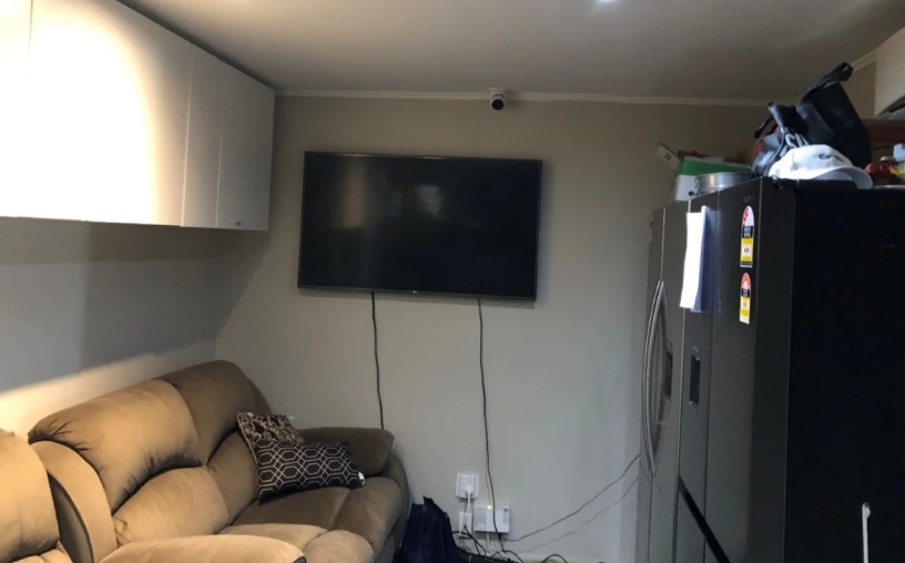 The living area for 22 tenants had security cameras on the wall. Photo: Supplied/TCIT