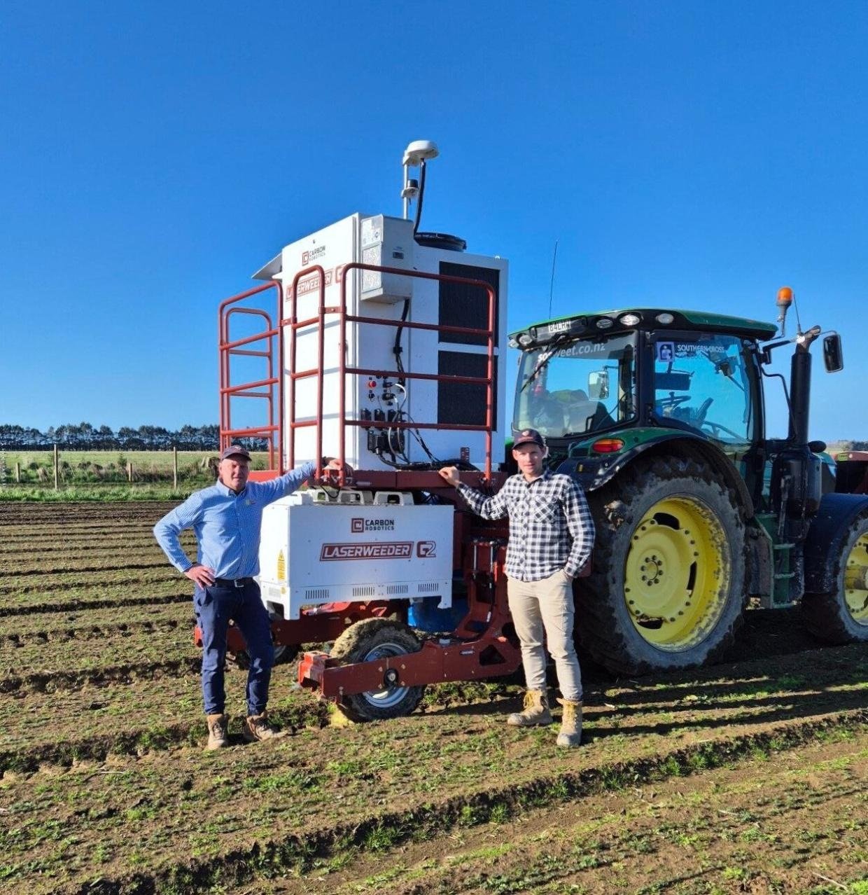 So Sweet New Zealand managing director Mathew Malcolm (left) and his son, field manager Jesse...