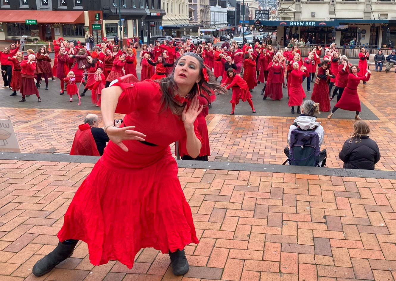 The "Most Wuthering Heights Day Ever" lead dancer Hannah Rouse performs the 1978 Kate Bush...
