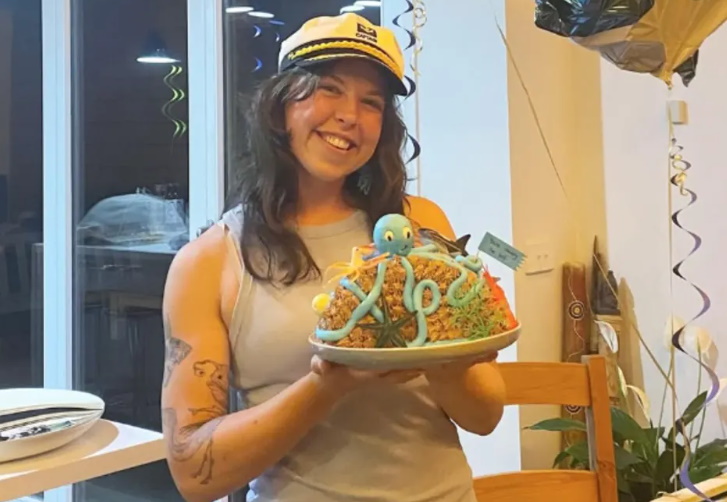 Wednesday Davis, as pictured on her Instagram on her 26th birthday. Photo: Supplied via RNZ