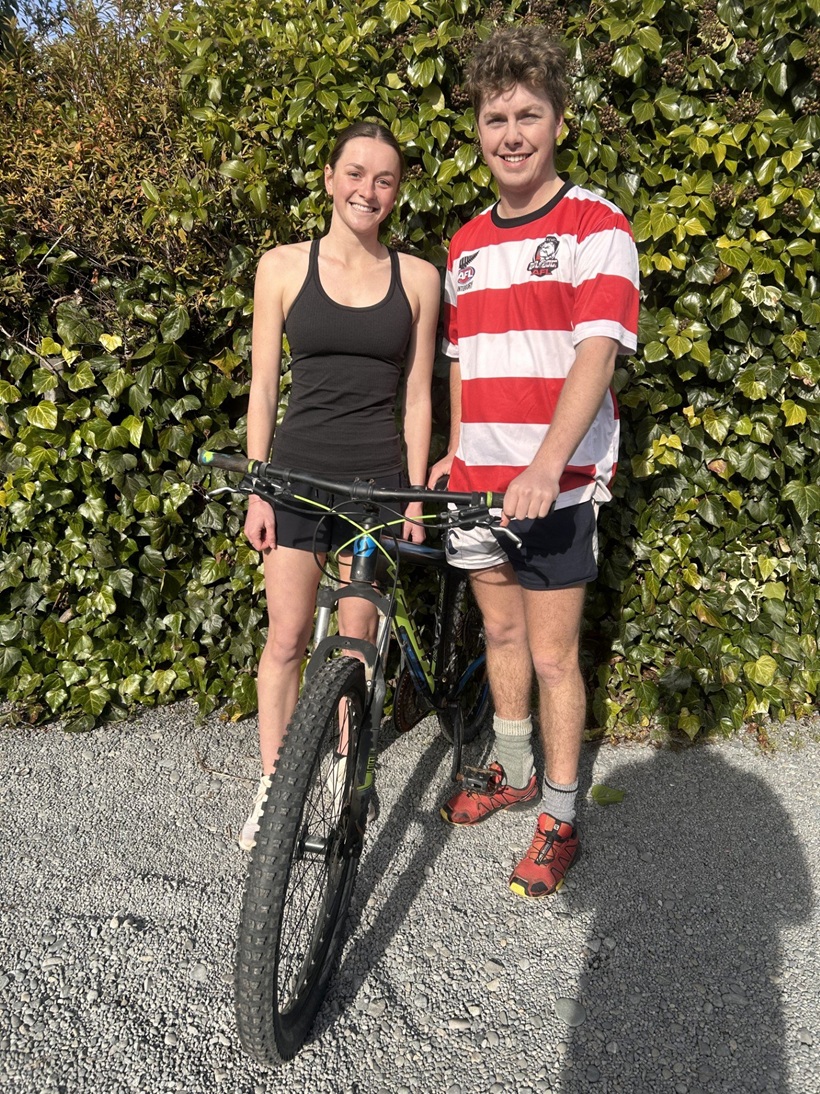 Jaime Reid, of Berwick, and Theo Wolfhagen, of Tasmania, will run and cycle 70km along the Otago...