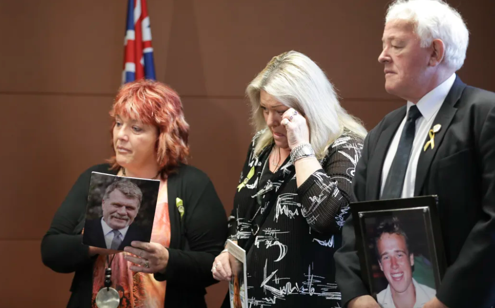 Anna Osborne (left), Sonya Rockhouse and Bernie Monk lost family members in the Pike River mine...