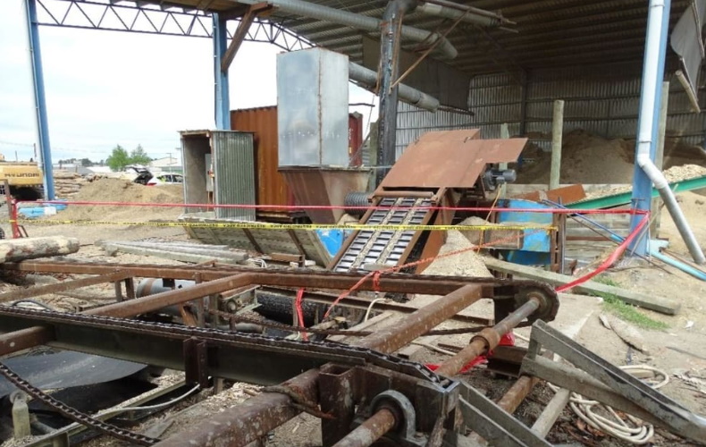 The conveyor belt at a Timaru lumberyard that 23-year-old Ethyn McTier was trapped and killed by...