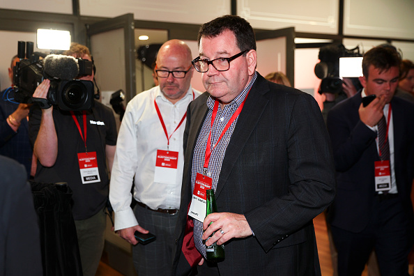 Grant Robertson looks on during a Labour Party election night event at Lower Hutt Events Centre...