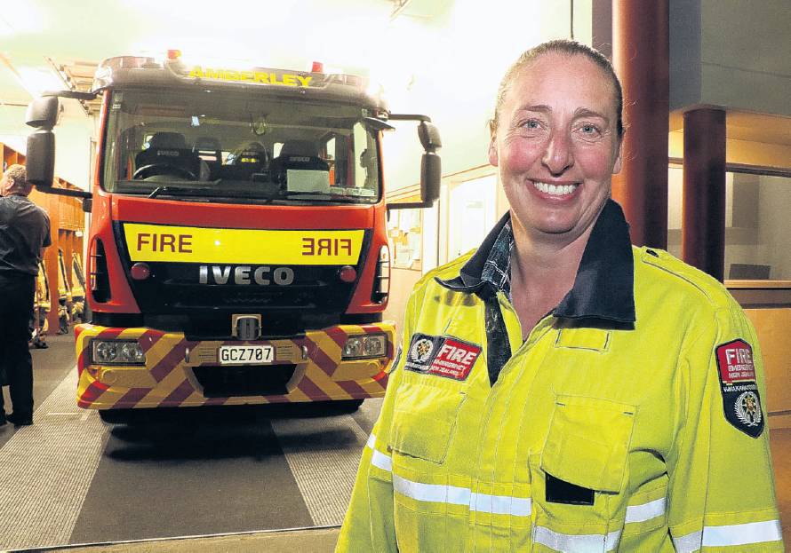 Lucy Turnbull is the new station officer at the Amberley Volunteer Fire Brigade. PHOTO: JOHN...