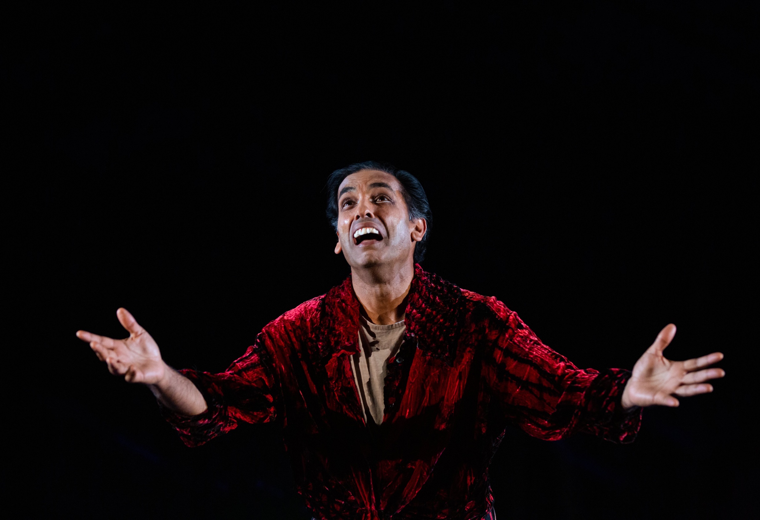 Jacob Rajan plays nine characters in this show, his 10th of 12.