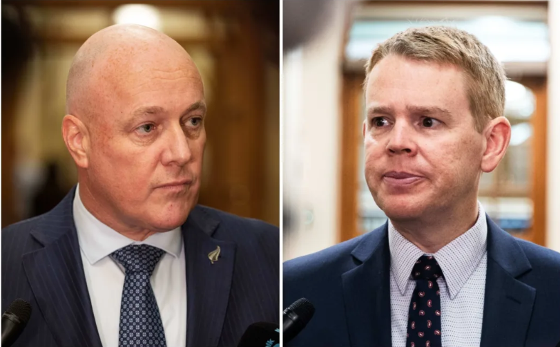 In preferred prime minister ratings, Christopher Luxon and Chris Hipkins both sit at 20.2 percent...