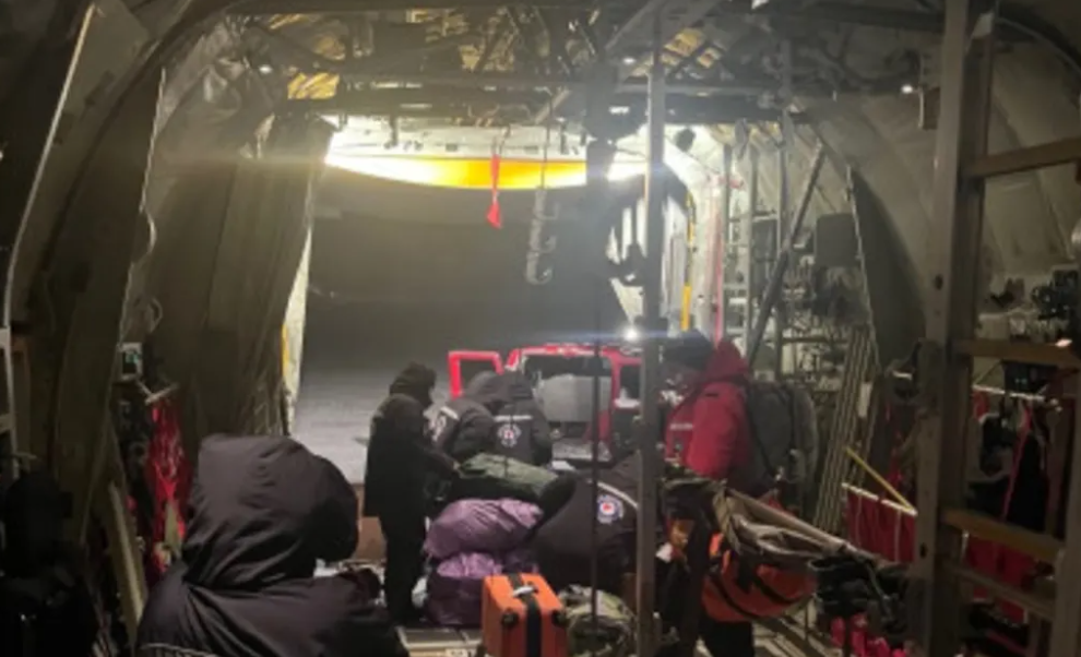 Three people were airlifted from McMurdo base to Christchurch for treatment. Photo: Defence Force