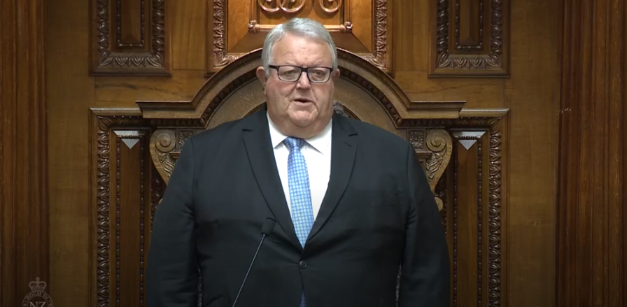 Speaker Gerry Brownlee. Photo: Parliament TV 